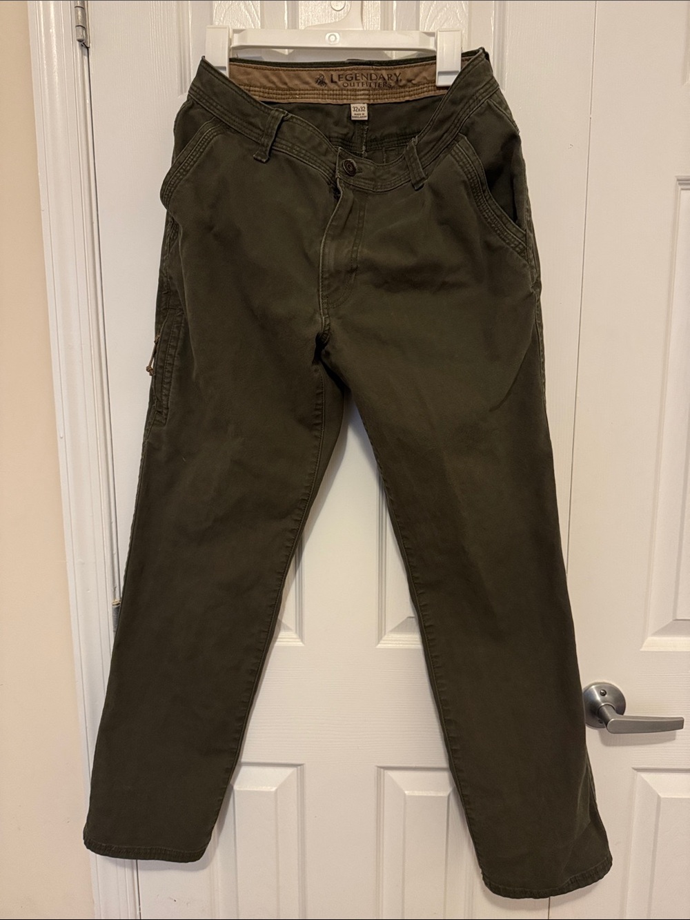 Legendary Outfitters Men’s Green Stretch Canvas Pants (32/32)